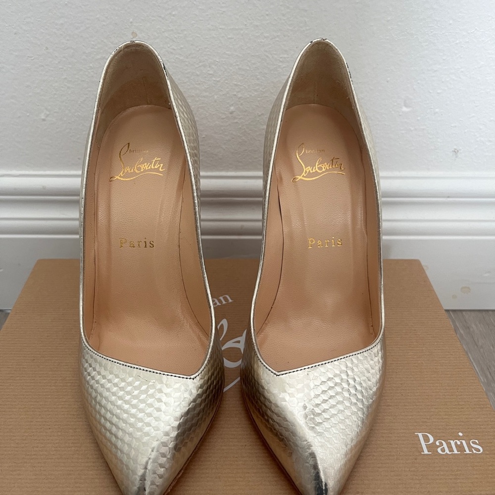 Christian Louboutin Gold Women's Shoes